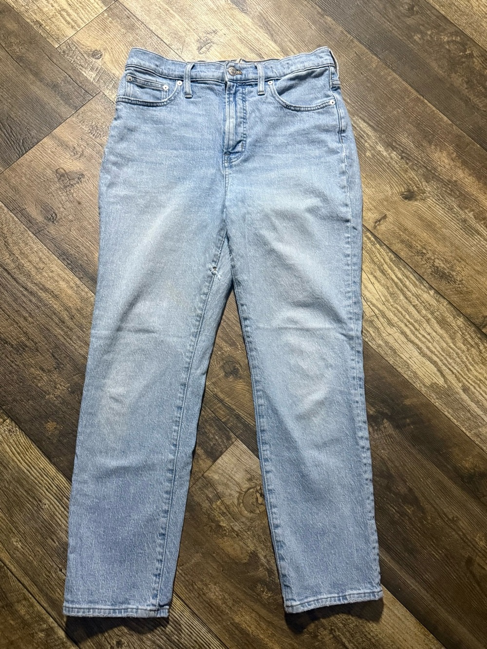 Madewell Light Blue Straight Leg Women's Jeans Small FLAW**